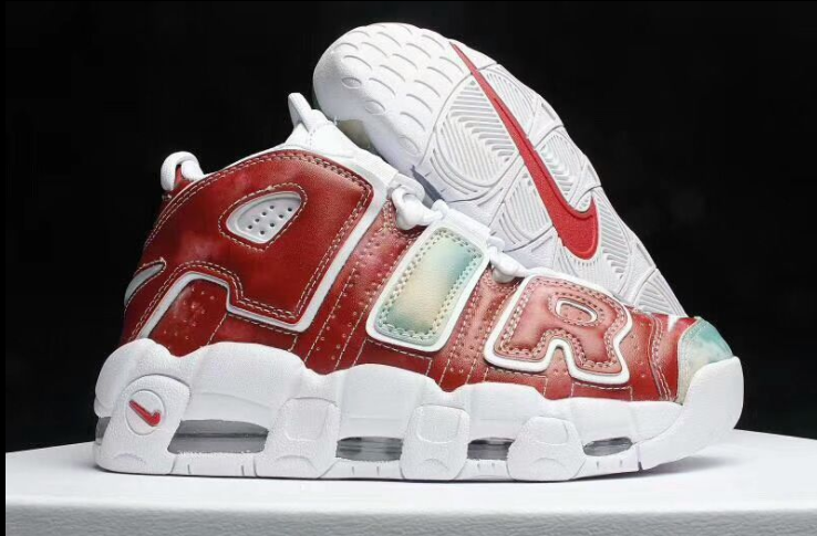 Nike Air More Uptempo UK Amarillo Speed Red-Neptune Green-White